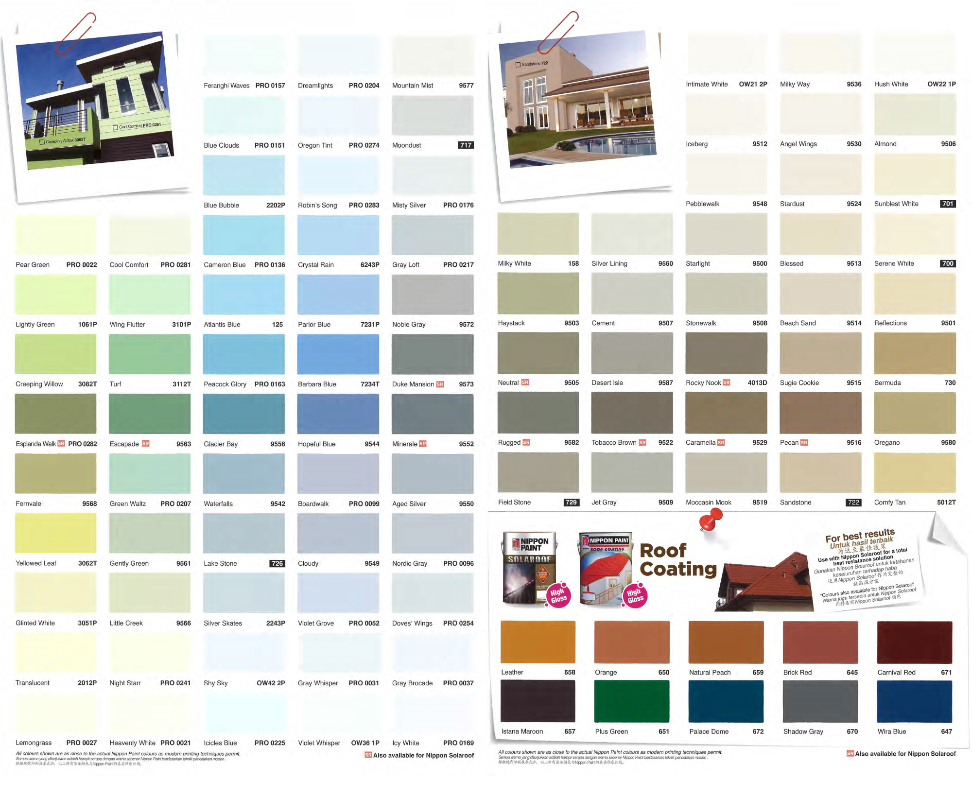 Katalog Warna Cat Rumah Nippon Paint